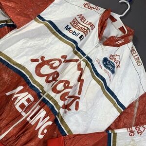 VTG TY Breakers Bill Elliott Coors Melling Tyvek Jacket Men XL Red White NASCAR